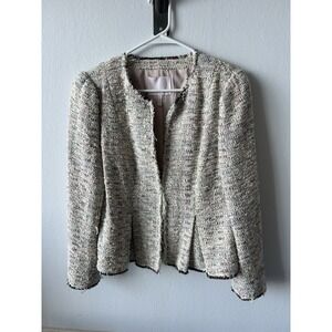 Rebecca Taylor Women's Blazer Jacket Multicolor Tweed Size 8